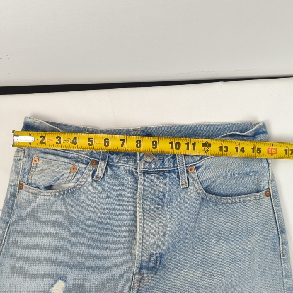 Levis 501 S Skinny Made and Crafted Patchwork Selvedge Jeans Big E - 34 - Picture 16 of 16